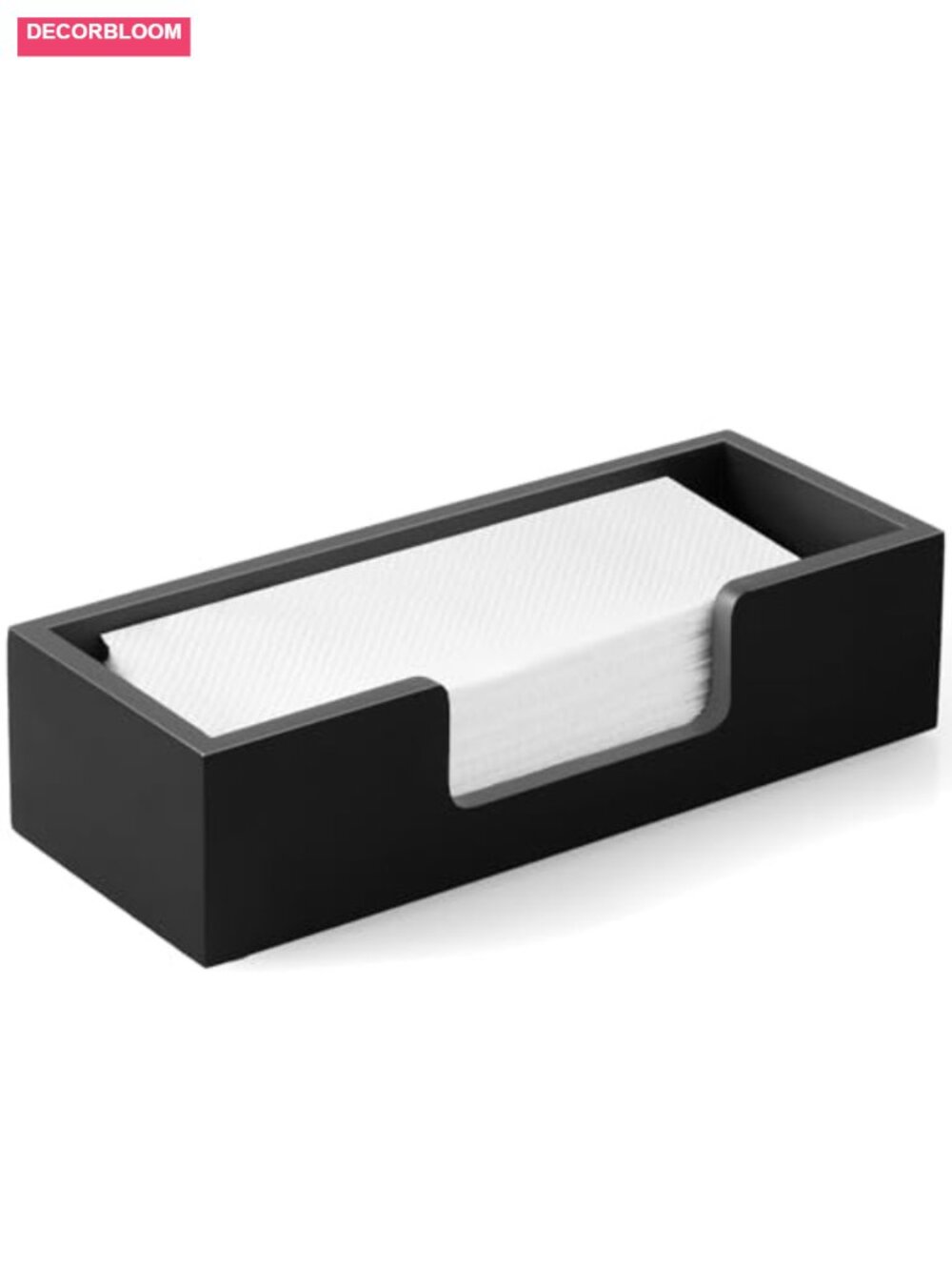 Pine Wood Paper Towel Dispenser Countertop Folded Hand Towel Holder